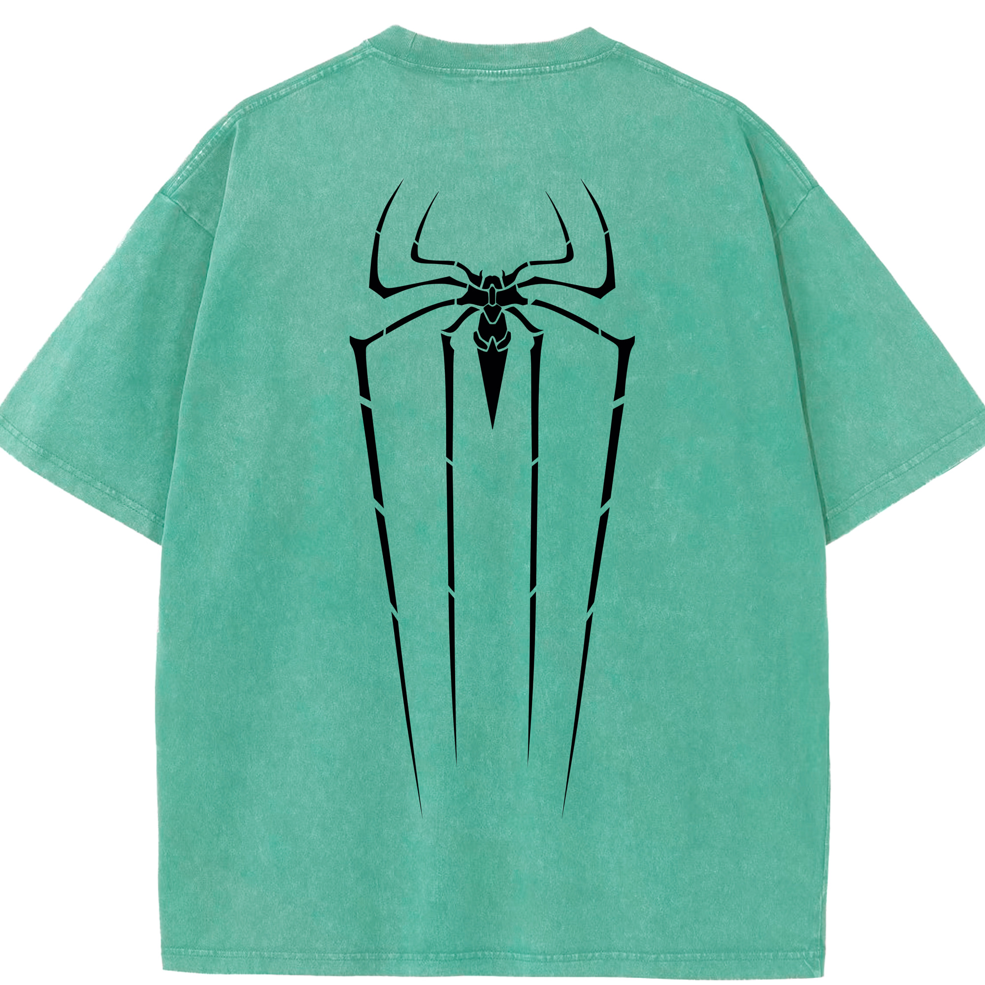 （画像用） Spider Man スパイダーマン 綿100% ヴィンテージ風 半袖Tシャツ（背面プリント）
